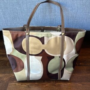 Coach Scarf Print Tote